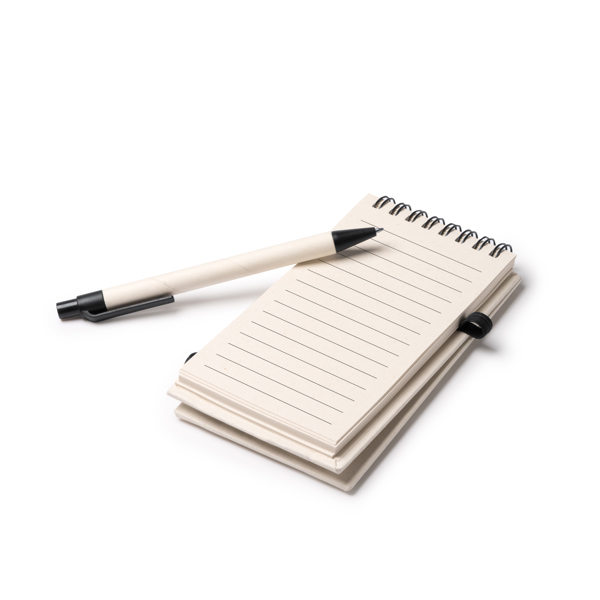 Quaderno A6 in cartone riciclato RUNE 1329 con penna