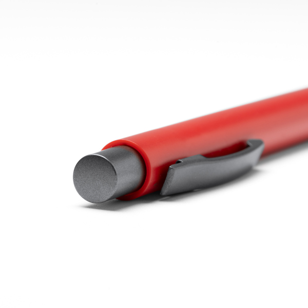 Penna a scatto in ABS ROLAND 1513 con dettagli metallizzati