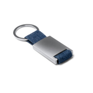 Portachiavi in tessuto denim BETRIX 1594 con corpo in metallo