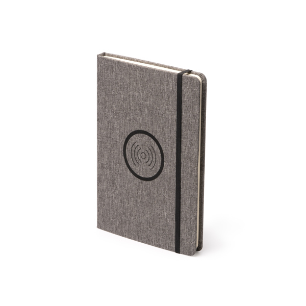Blocco note A5 con ricarica wireless GARLAN 1892 in RPET