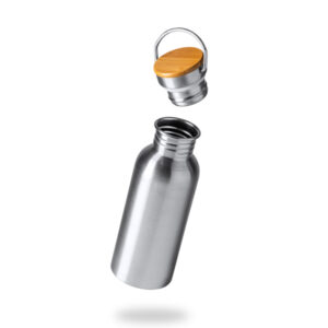 Borraccia acciaio inox e bambù 620 ml BOINA 4039