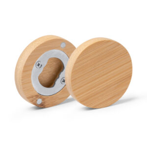 Apribottiglia magnetico in bambù SHERRY 4088 sottobicchiere