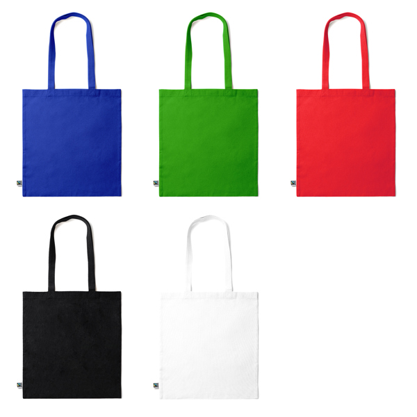 Shopper colorata in cotone equosolidale KIMEX 7195
