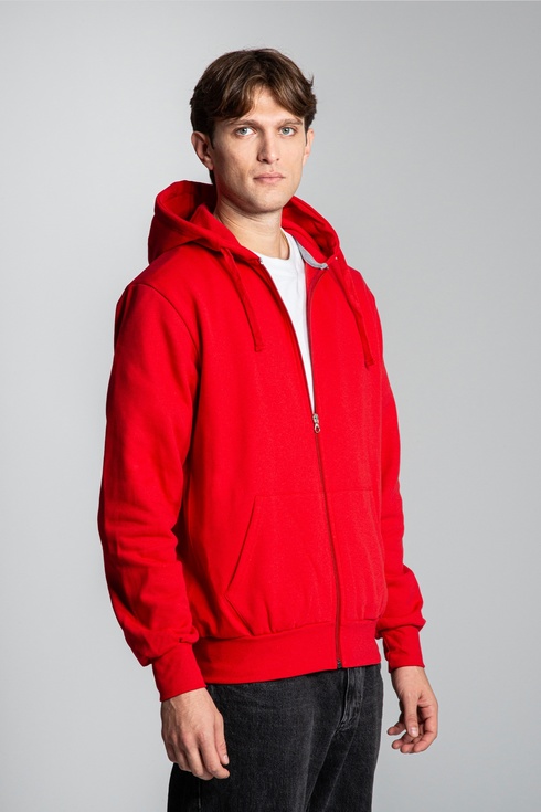 Felpa con cappuccio full zip made in Italy