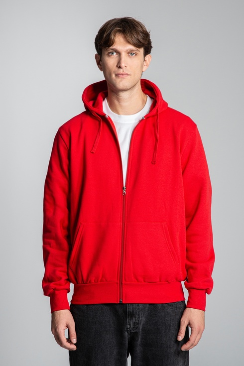 Felpa con cappuccio full zip made in Italy