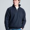 Felpa collo mezza zip IT503 made in Italy