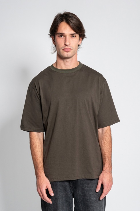 T shirt over manica corta in cotone IT644T